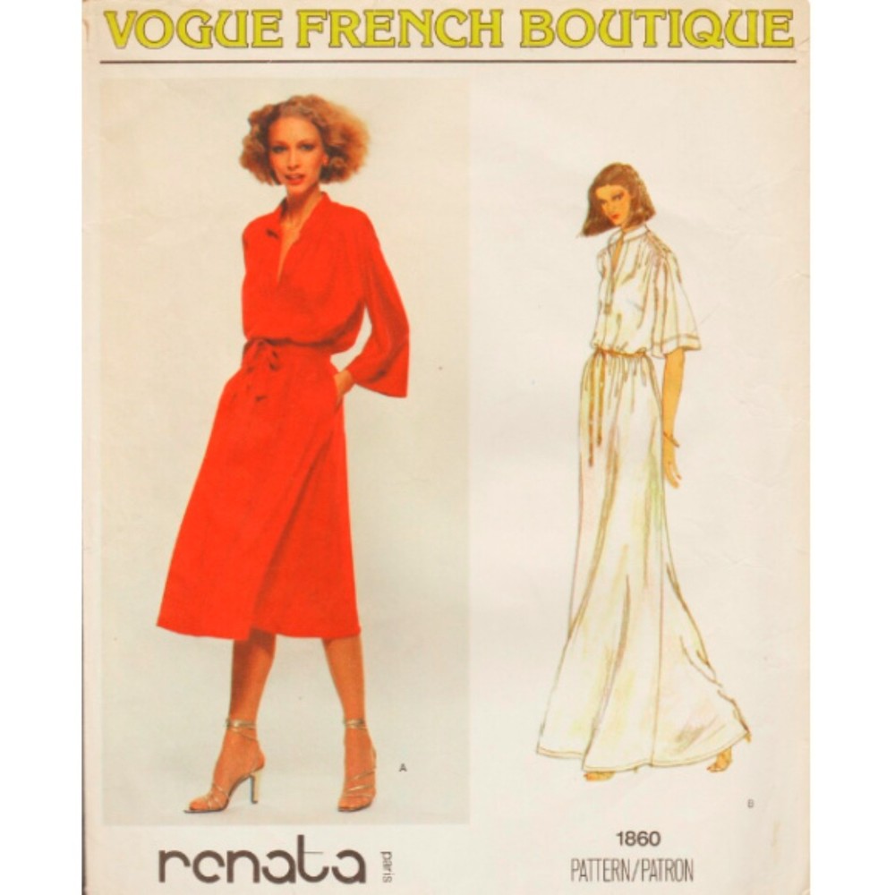 Vintage ©1979 Vogue 1860, Vogue French Boutique; Renata - Size 8